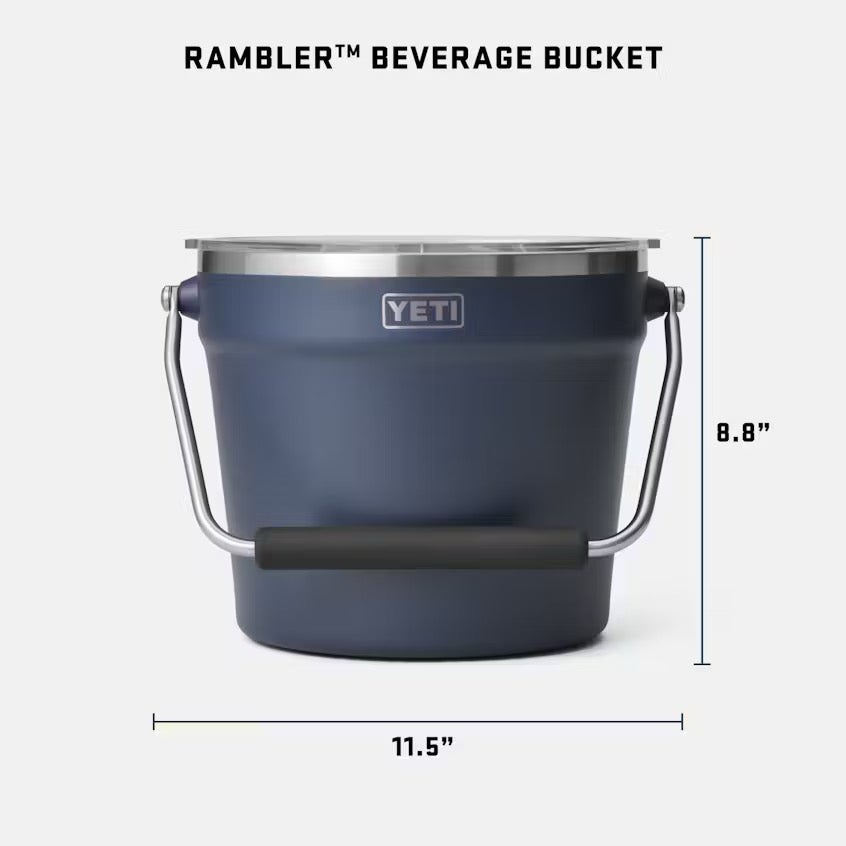 Yeti Rambler Beverage Bucket Lowcountry Peach | The Winyah Angler
